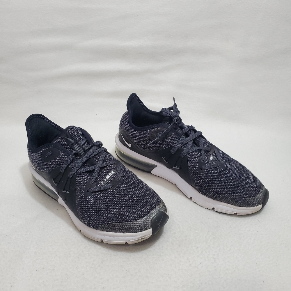 Nike Air Max Sequent 3 Heathered Black Running Sneakers